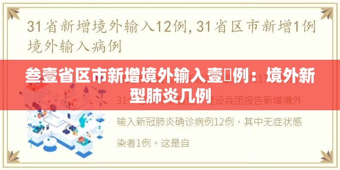 叁壹省区市新增境外输入壹無例：境外新型肺炎几例
